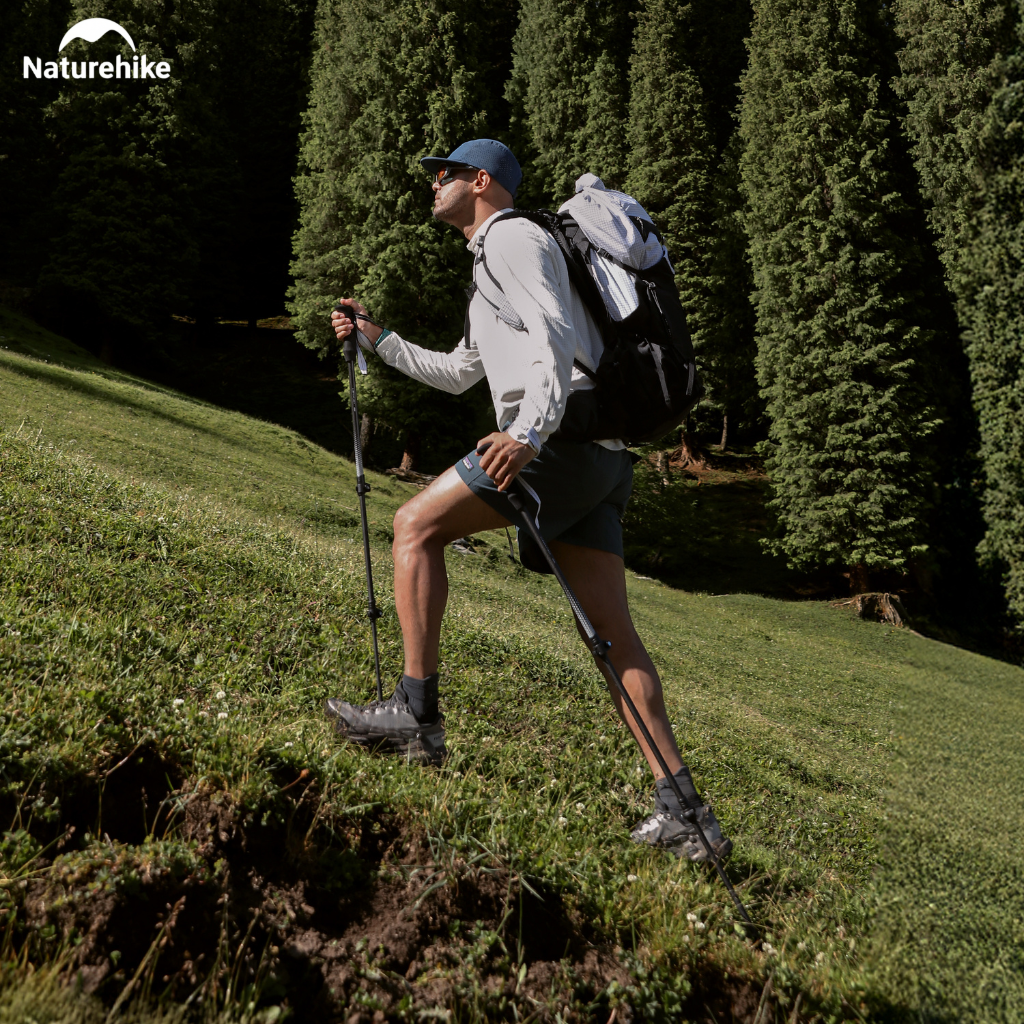 Gậy Leo Núi Naturehike CNK2300DS010 Carbon 3K Siêu Nhẹ – Gậy Trekking Gấp Gọn Điều Chỉnh Chiều Cao