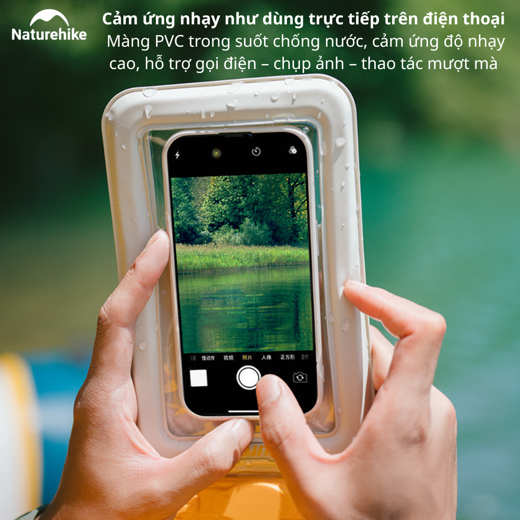 Túi chống nước bảo vệ điện thoại NATUREHIKE CNK2300BS015  – Dùng khi đi mưa, đi biển, du lịch