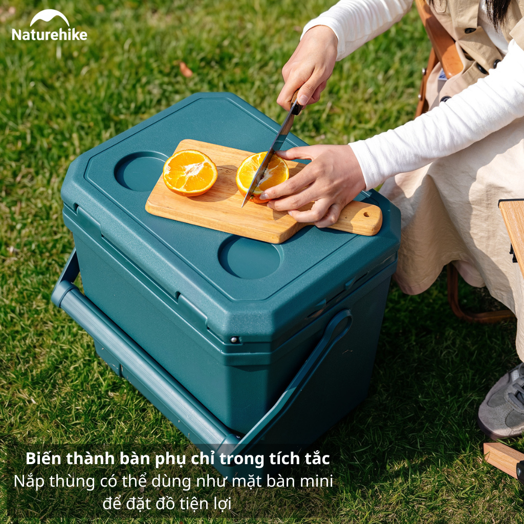 Thùng Giữ Nhiệt Naturehike 17L 24L 36L | Thùng Đá Camping Có Bánh Xe Giữ Lạnh Dã Ngoại Picnic