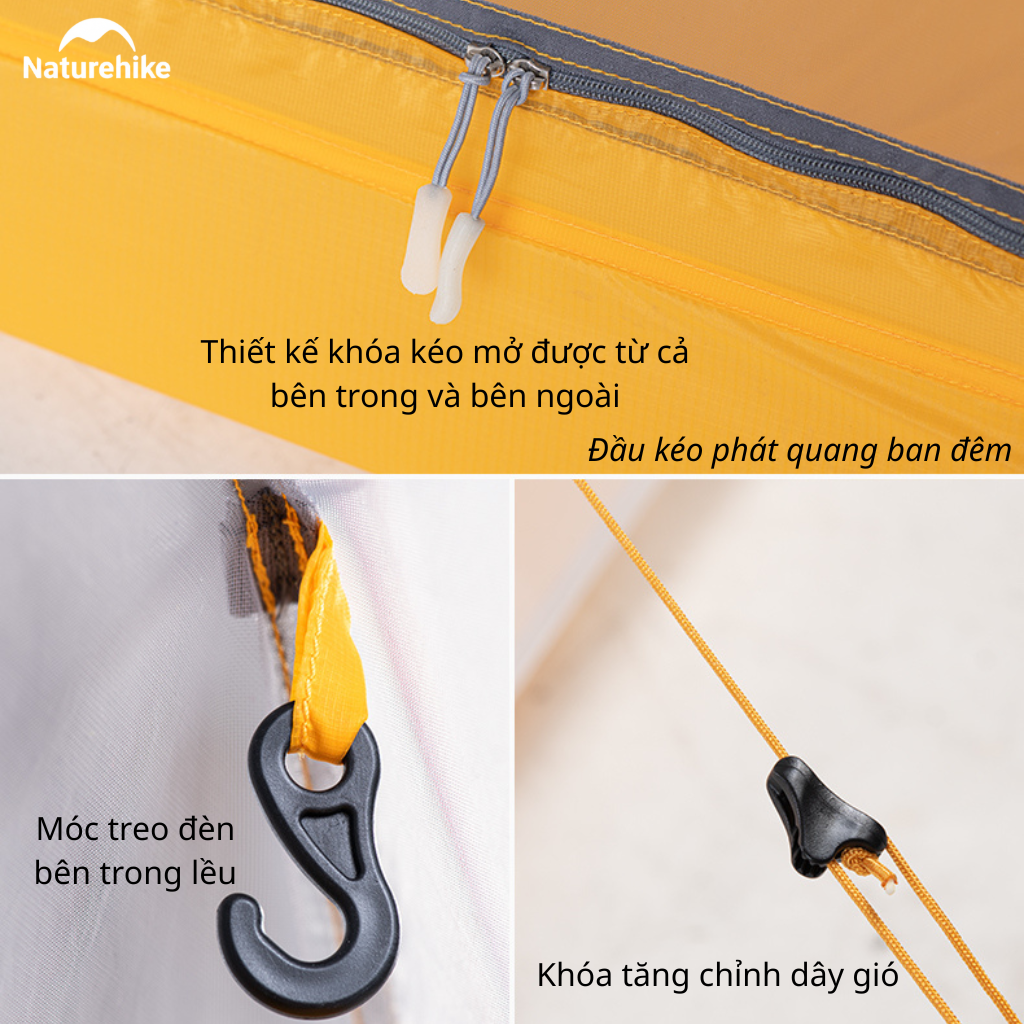 Lều Naturehike NH19ZP017 Cloud Up 1 Người Siêu Nhẹ 930g Chống Nước 3000mm Lều Camping Dã Ngoại