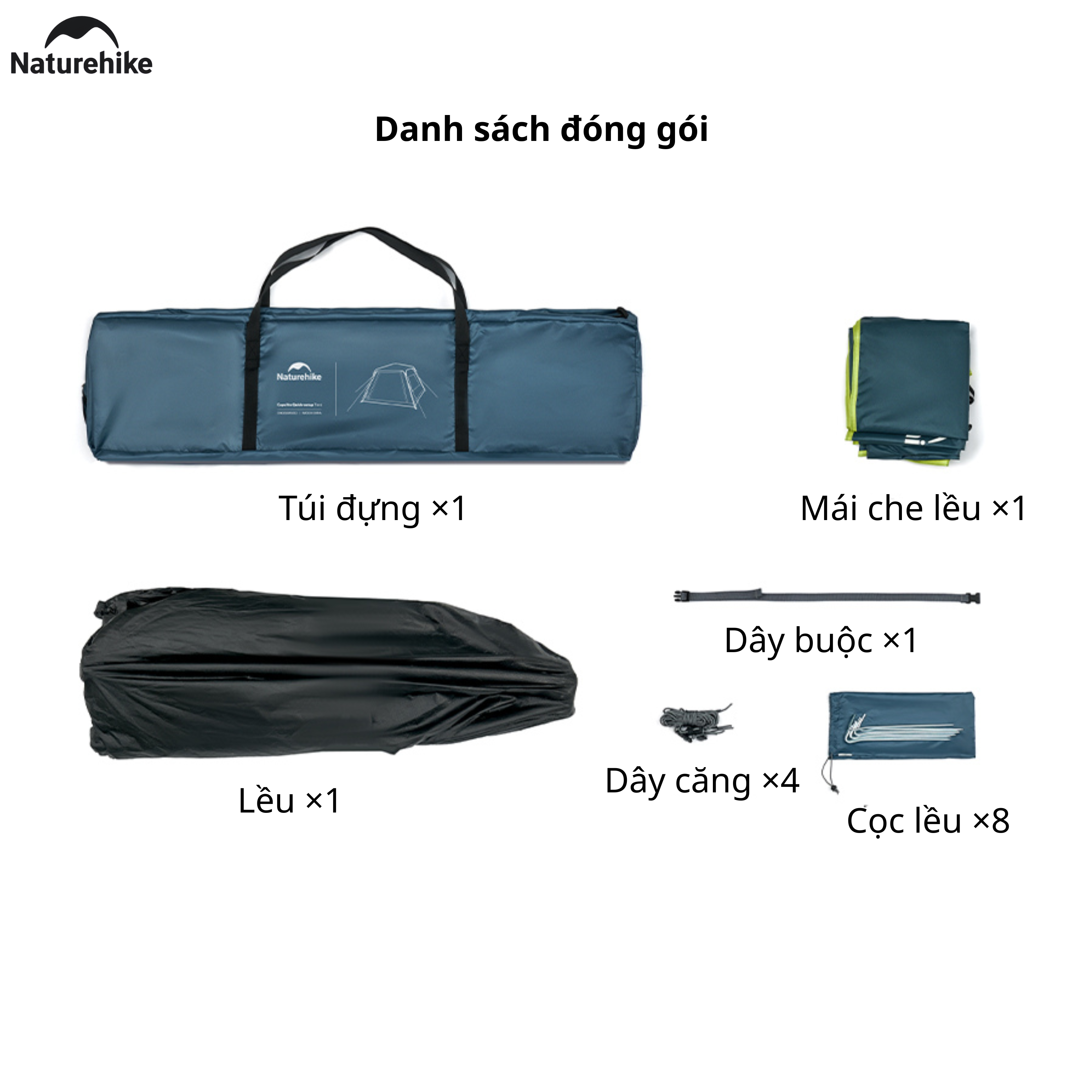 Lều tự bung Naturehike CNK2650WS022 Dã Ngoại , Chống Nắng Mưa tốt - Saigon Outdoor