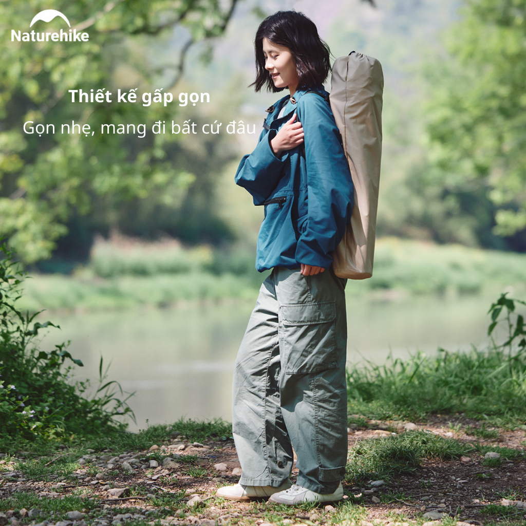Ghế Mặt Trăng Naturehike CNH23JU13002 Gấp Gọn Có Túi Đựng Ghế Dã Ngoại Khung Thép Carbon
