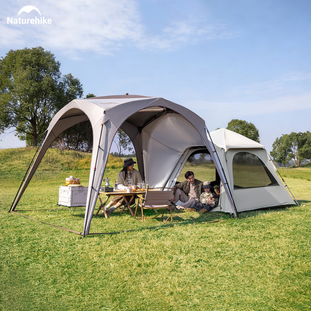 Lều Cắm Trại Tự Bung Naturehike CNK2650WS019 Có Tiền Sảnh 4 Người Chống Nắng UPF50+ Dựng Nhanh 3 Giây