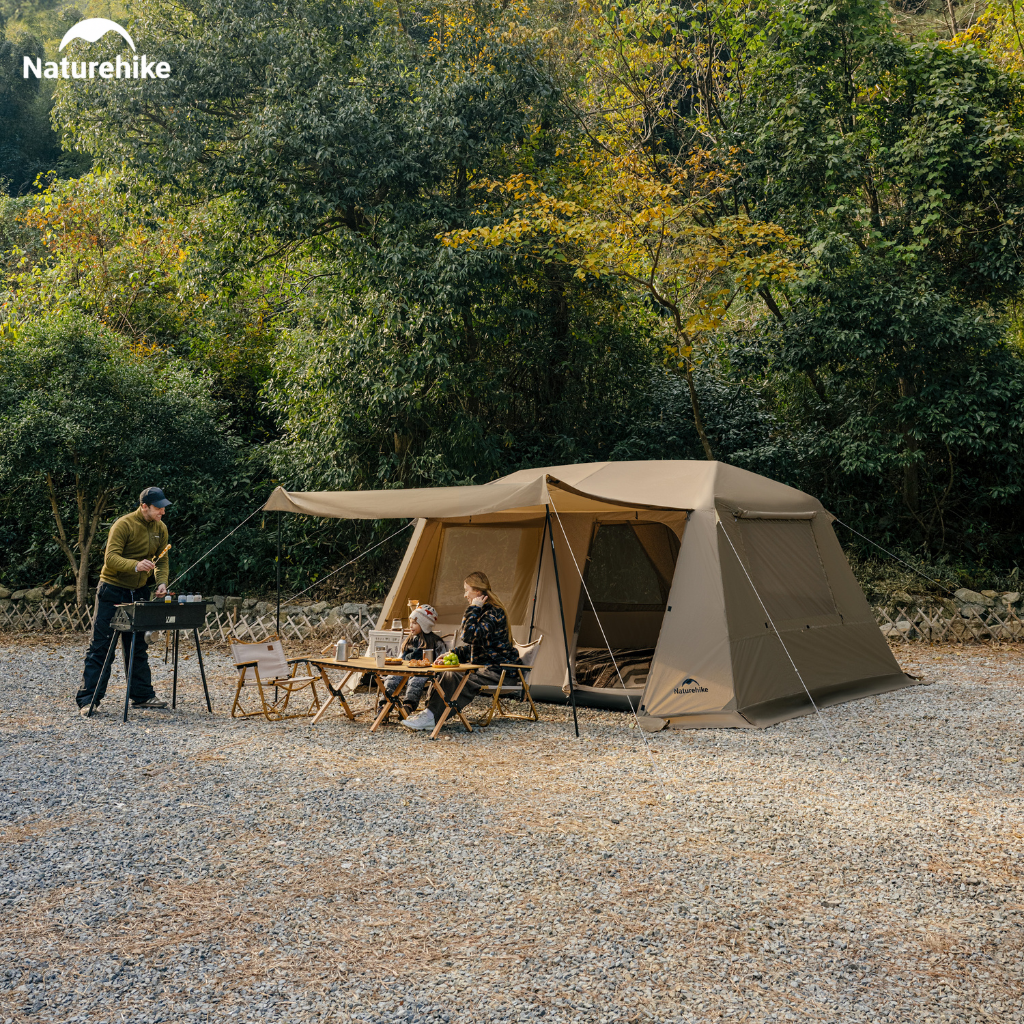 Lều Village 13 Naturehike Tự Bung 6-8 Người, Lều Camping Gia Đình Siêu Rộng 18m² Chống Nắng Chống Mưa (TẶNG THẢM) - CNK2550WS042