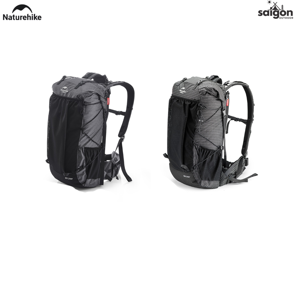 Balo Leo Núi Naturehike 60L Siêu Nhẹ Chống Nước Khung Nhôm Trekking Hiking Camping