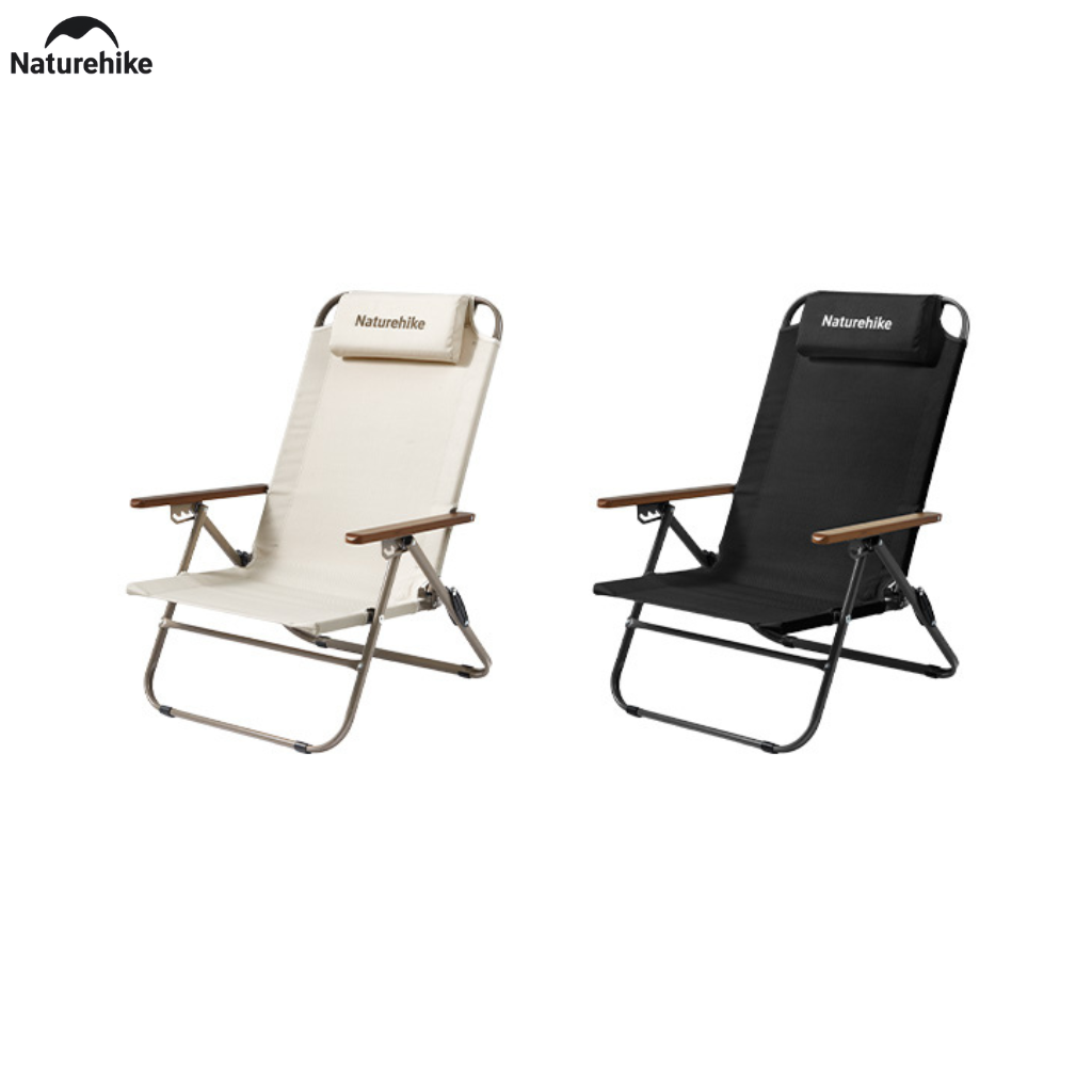 Ghế Xếp Camping Naturehike CNK2550JJ012 Low Chair Gấp Gọn 4 Mức Chỉnh – Ghế Dã Ngoại Tựa Lưng Cao Có Gối