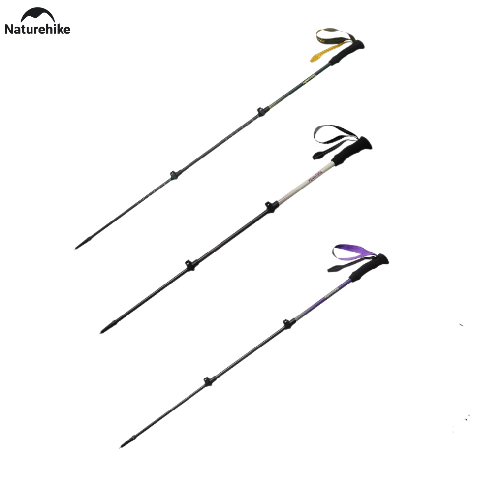 Gậy Leo Núi Naturehike CNK2300DS010 Carbon 3K Siêu Nhẹ – Gậy Trekking Gấp Gọn Điều Chỉnh Chiều Cao
