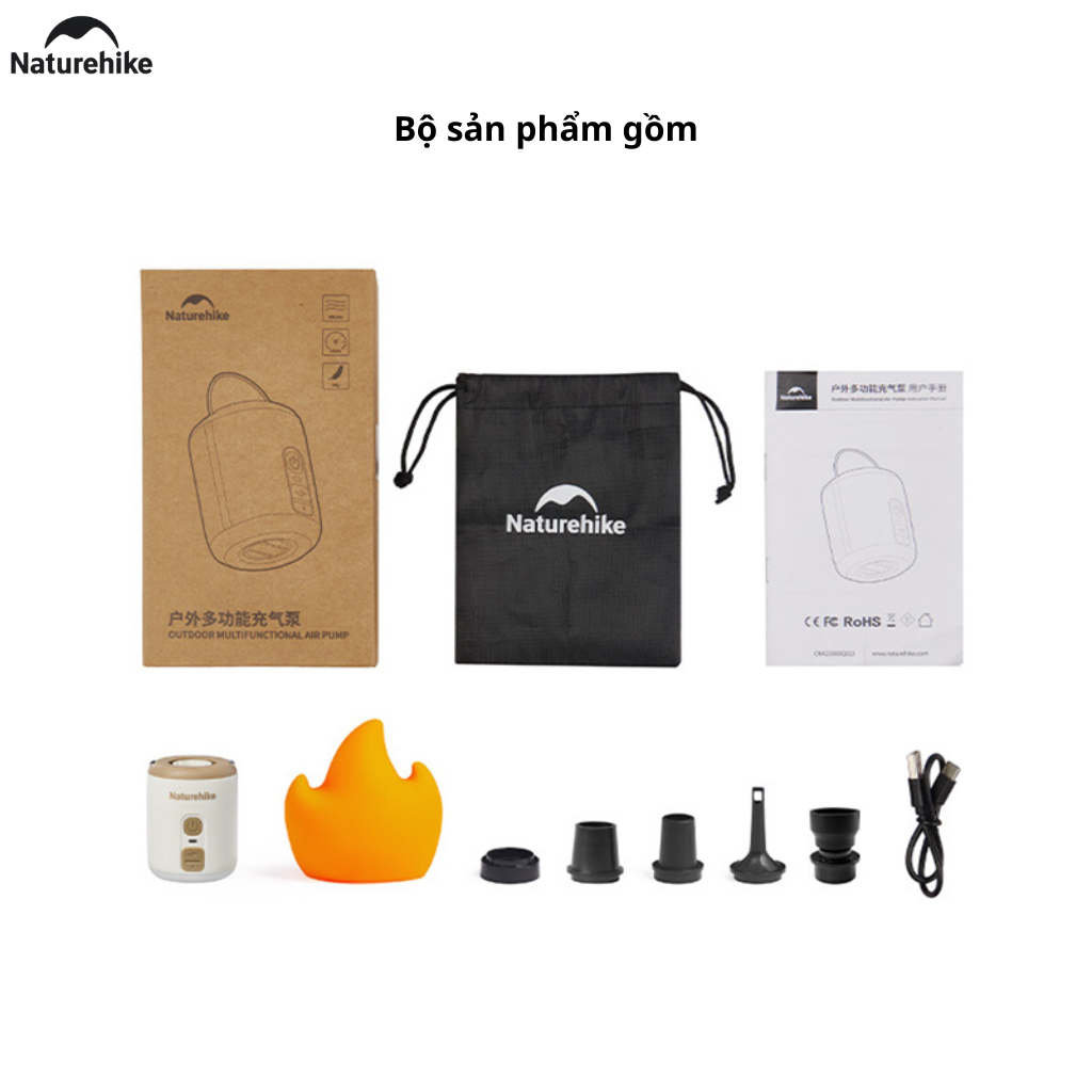 Máy Bơm Hơi Mini Đa Năng 3in1 Naturehike CNK2300DQ022