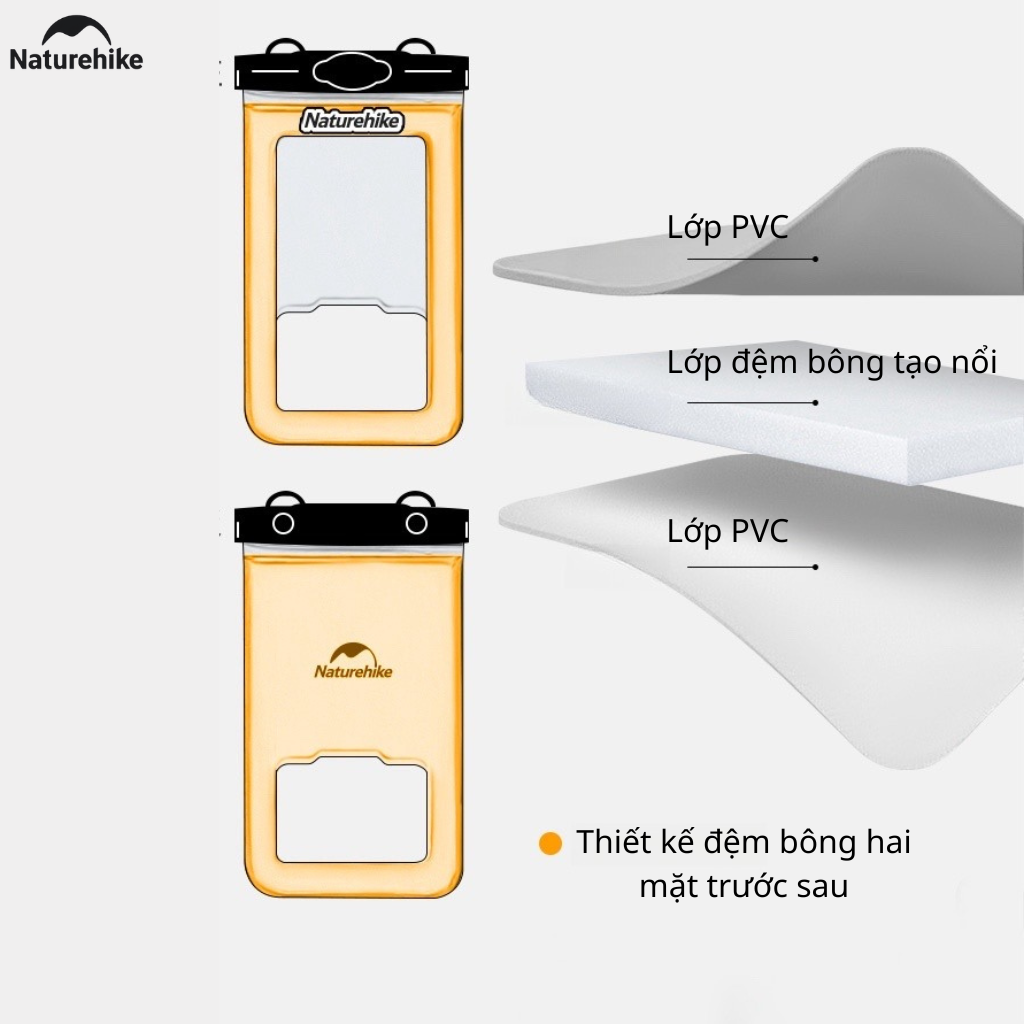 Túi chống nước bảo vệ điện thoại NATUREHIKE CNK2300BS015  – Dùng khi đi mưa, đi biển, du lịch
