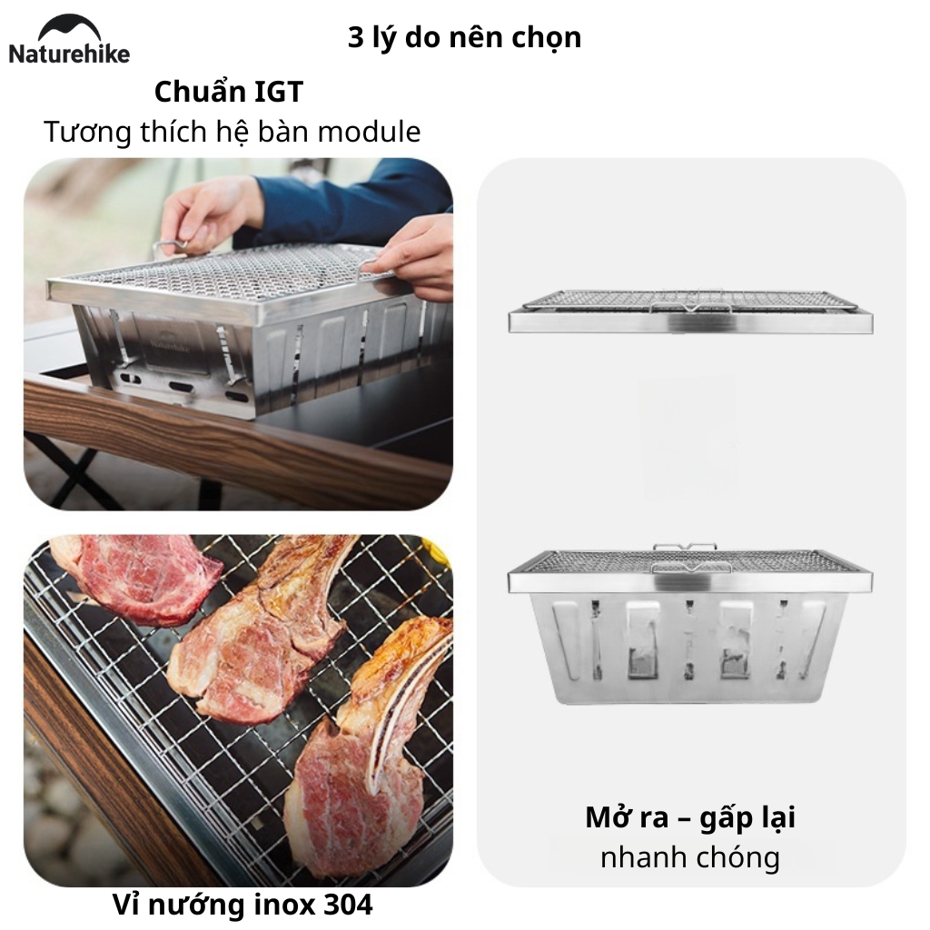 Bếp Nướng Gấp Gọn IGT Naturehike NH20CJ006