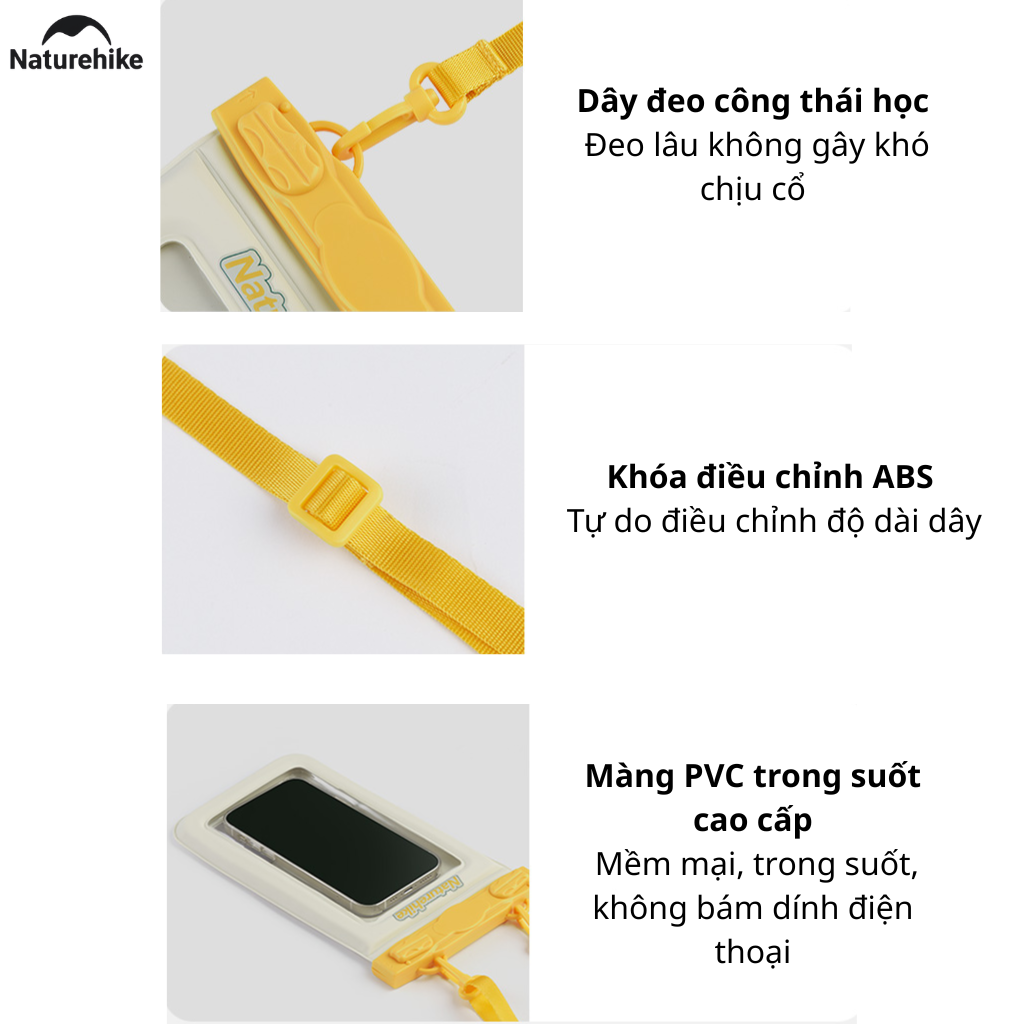 Túi chống nước bảo vệ điện thoại NATUREHIKE CNK2300BS015  – Dùng khi đi mưa, đi biển, du lịch