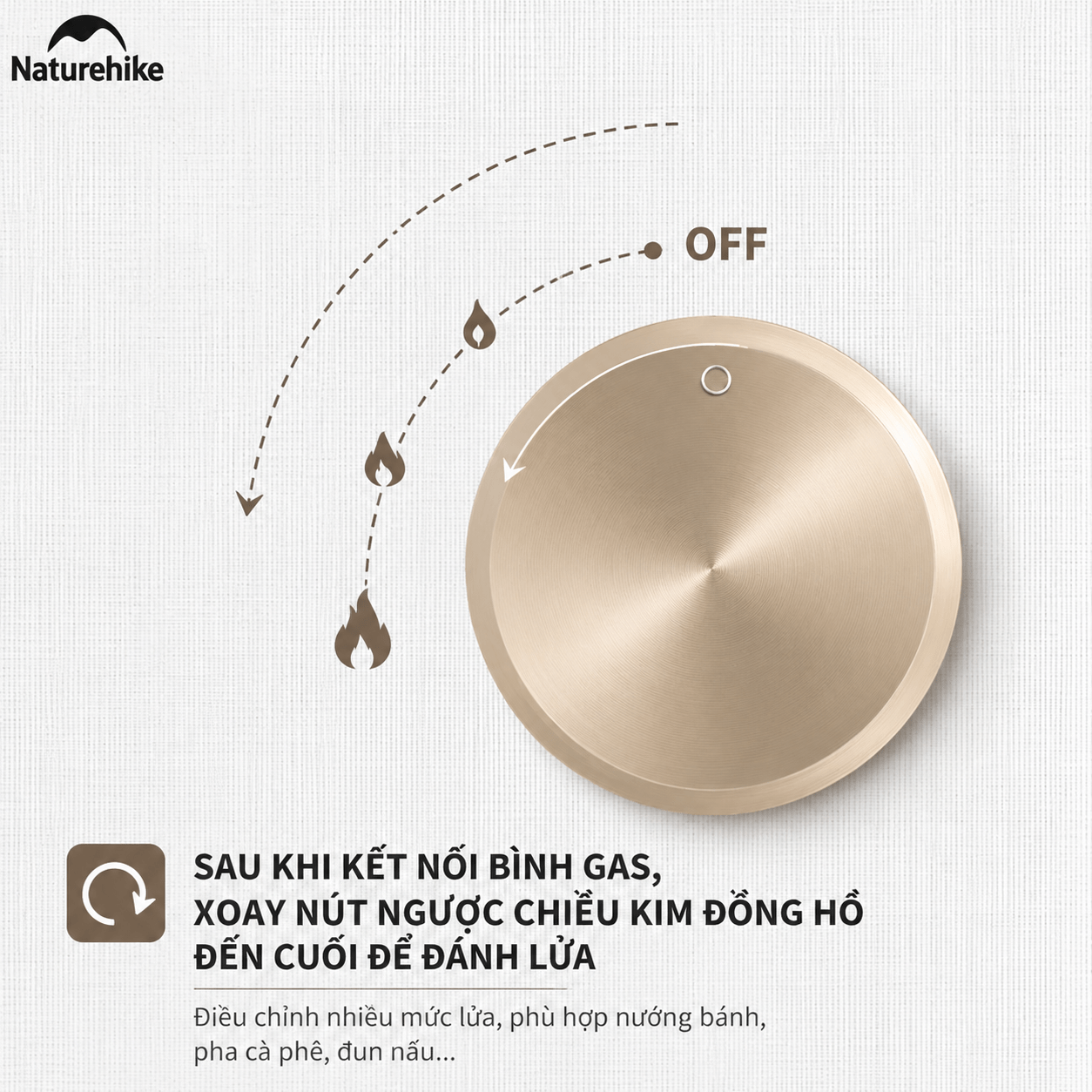 Bếp Gas Mini Cassette Naturehike CNH22CJ011 2KW – Bếp Gas Du Lịch Camping Gấp Gọn Đánh Lửa Tự Động