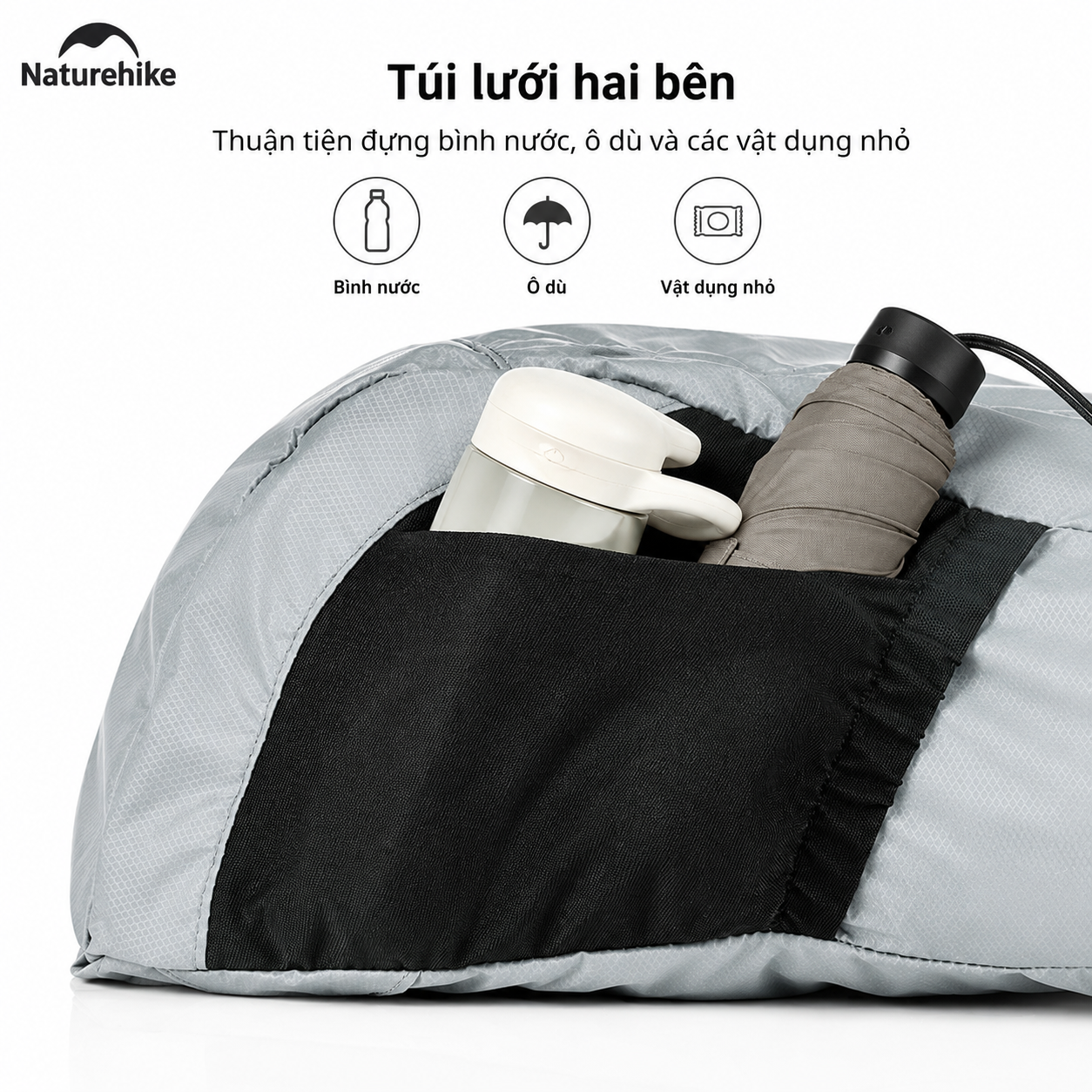 Balo Gấp Gọn Naturehike NH17A012-B 18L Siêu Nhẹ Chống Nước Du Lịch Leo Núi Dã Ngoại