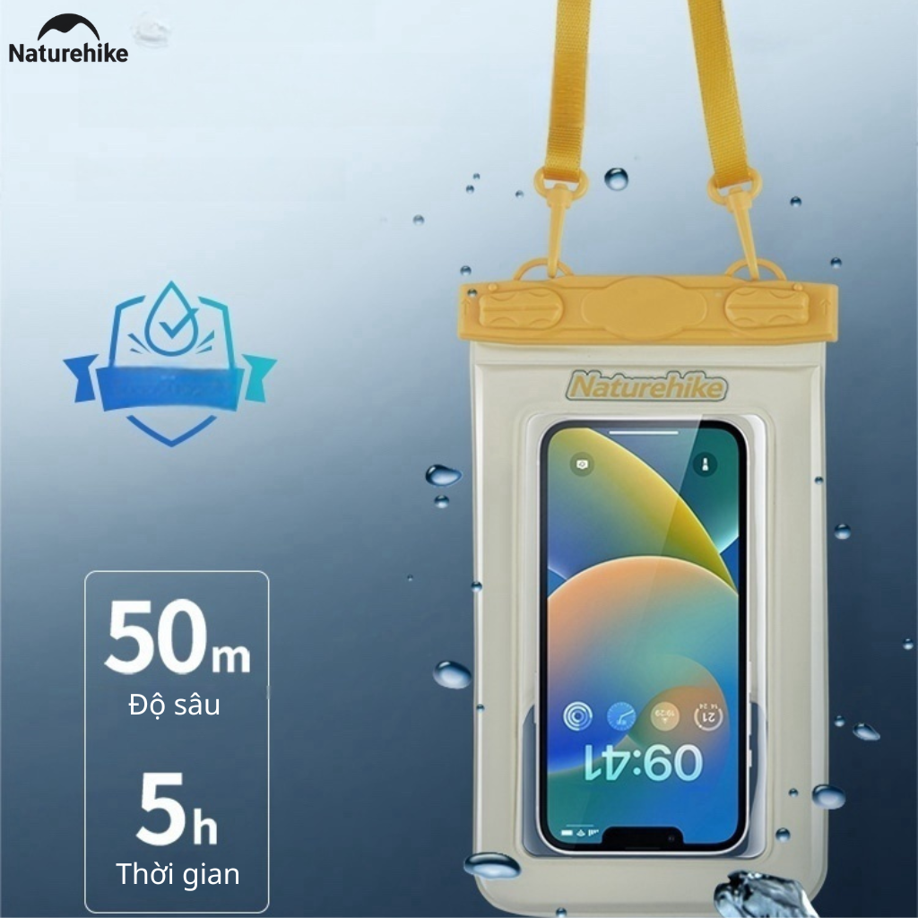 Túi chống nước bảo vệ điện thoại NATUREHIKE CNK2300BS015  – Dùng khi đi mưa, đi biển, du lịch