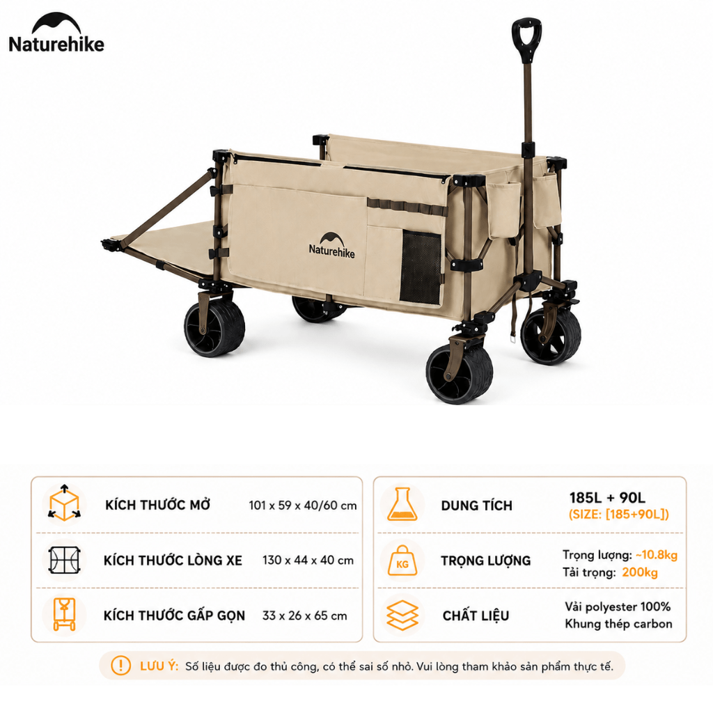 Xe Kéo Gấp Gọn Đa Năng Naturehike Camping Wagon CNK2450JJ017