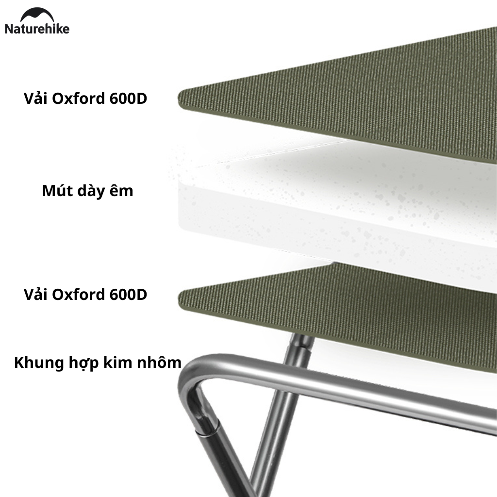 Ghế Camping Mini Naturehike  Gấp Gọn Siêu Nhẹ 325g – Ghế Dã Ngoại Câu Cá Picnic