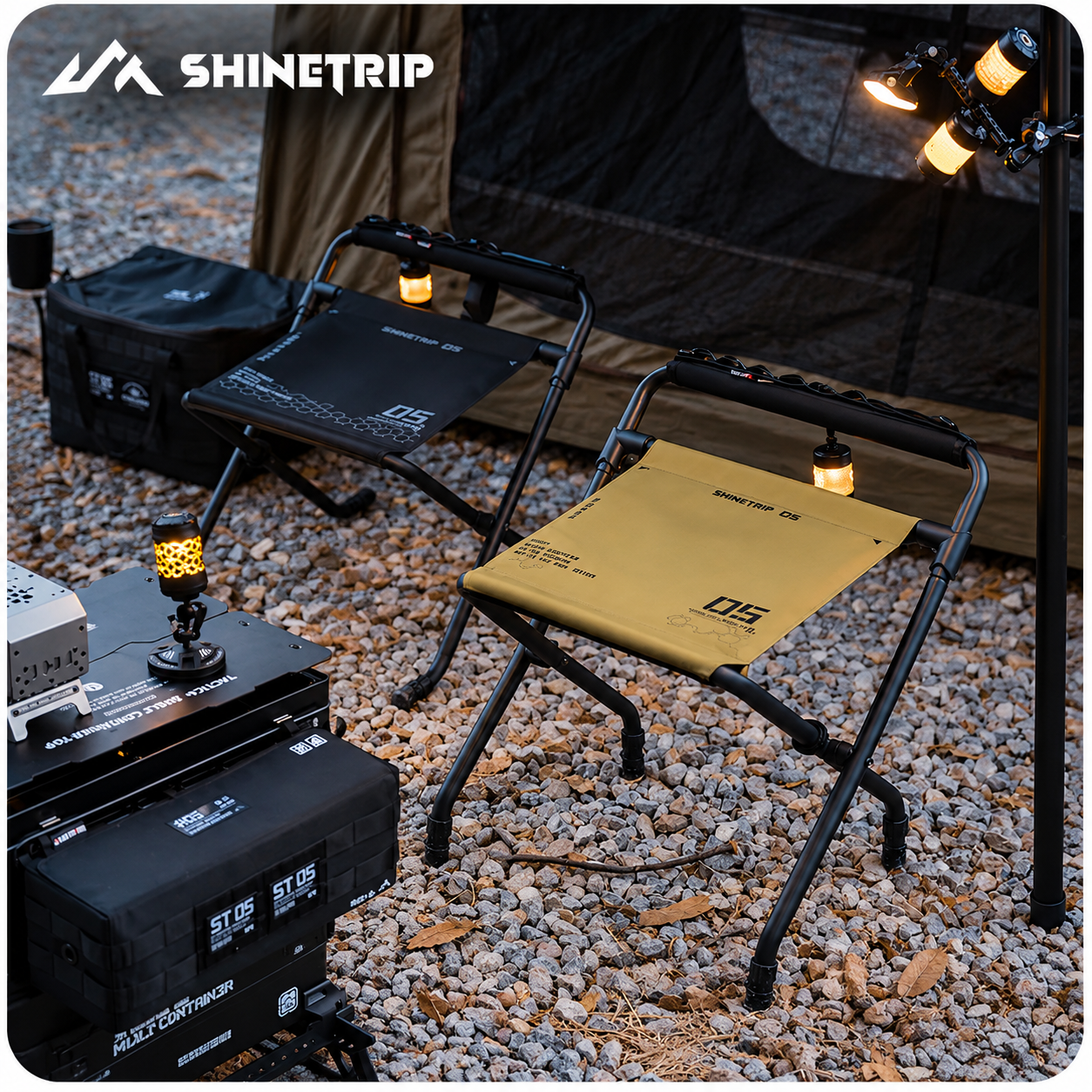 Ghế Đẩu Camping Shinetrip Gấp Gọn Đa Năng - Ghế Xếp Dã Ngoại Oxford 900D Khung Thép
