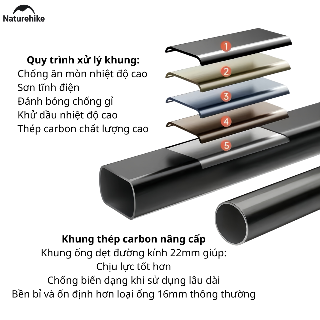 Ghế Xếp Camping Naturehike Sea Star 001 CNK2450JJ020 Có Gác Chân - Ghế Mặt Trăng Ngả Lưng Gấp Gọn