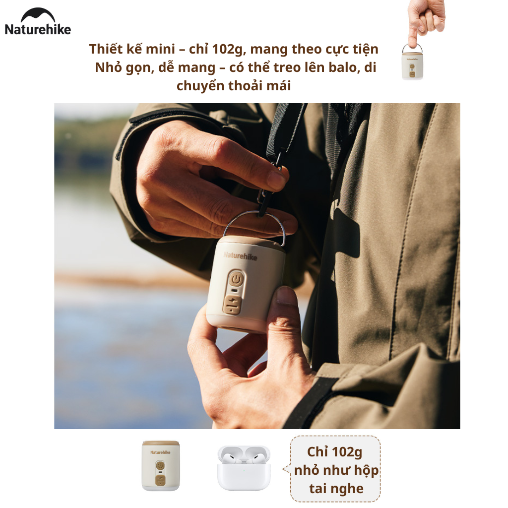 Máy Bơm Hơi Mini Đa Năng 3in1 Naturehike CNK2300DQ022