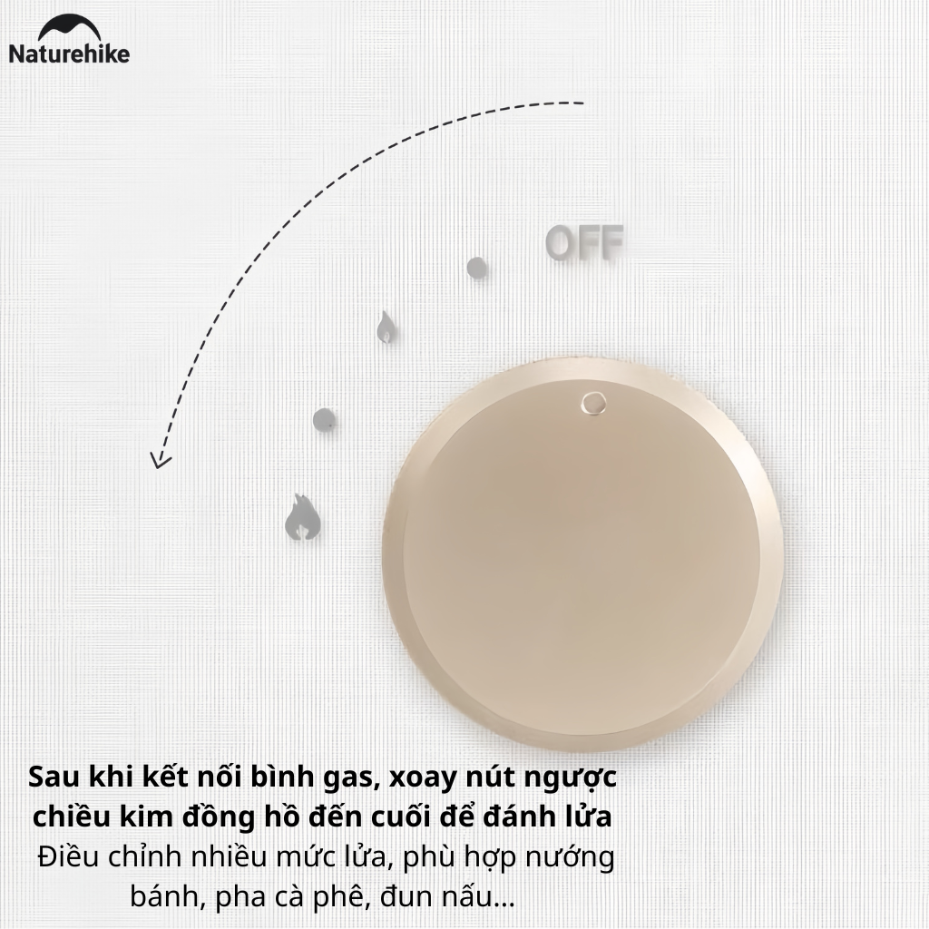 Bếp Gas Mini Cassette Naturehike CNH22CJ011 2KW – Bếp Gas Du Lịch Camping Gấp Gọn Đánh Lửa Tự Động