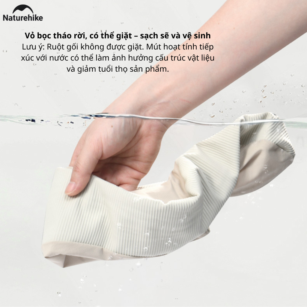 Gối Kê Cổ Chữ U CNK2450WS019 Naturehike Memory Foam Du Lịch Văn Phòng Ô Tô Gấp Gọn Có Hộp Đựng