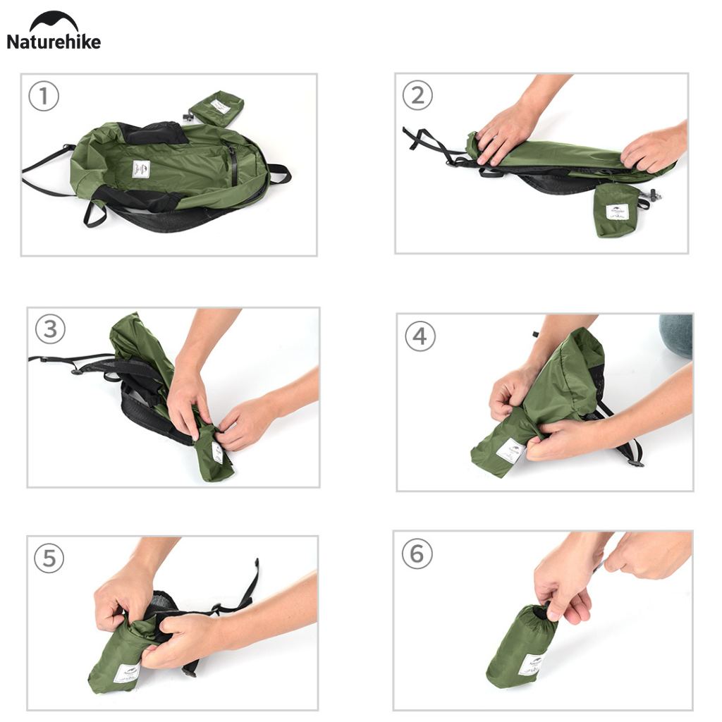 Balo Gấp Gọn Naturehike NH17A012-B 18L Siêu Nhẹ Chống Nước Du Lịch Leo Núi Dã Ngoại