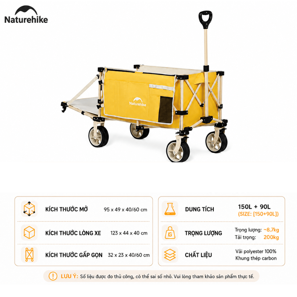 Xe Kéo Gấp Gọn Đa Năng Naturehike Camping Wagon CNK2450JJ017