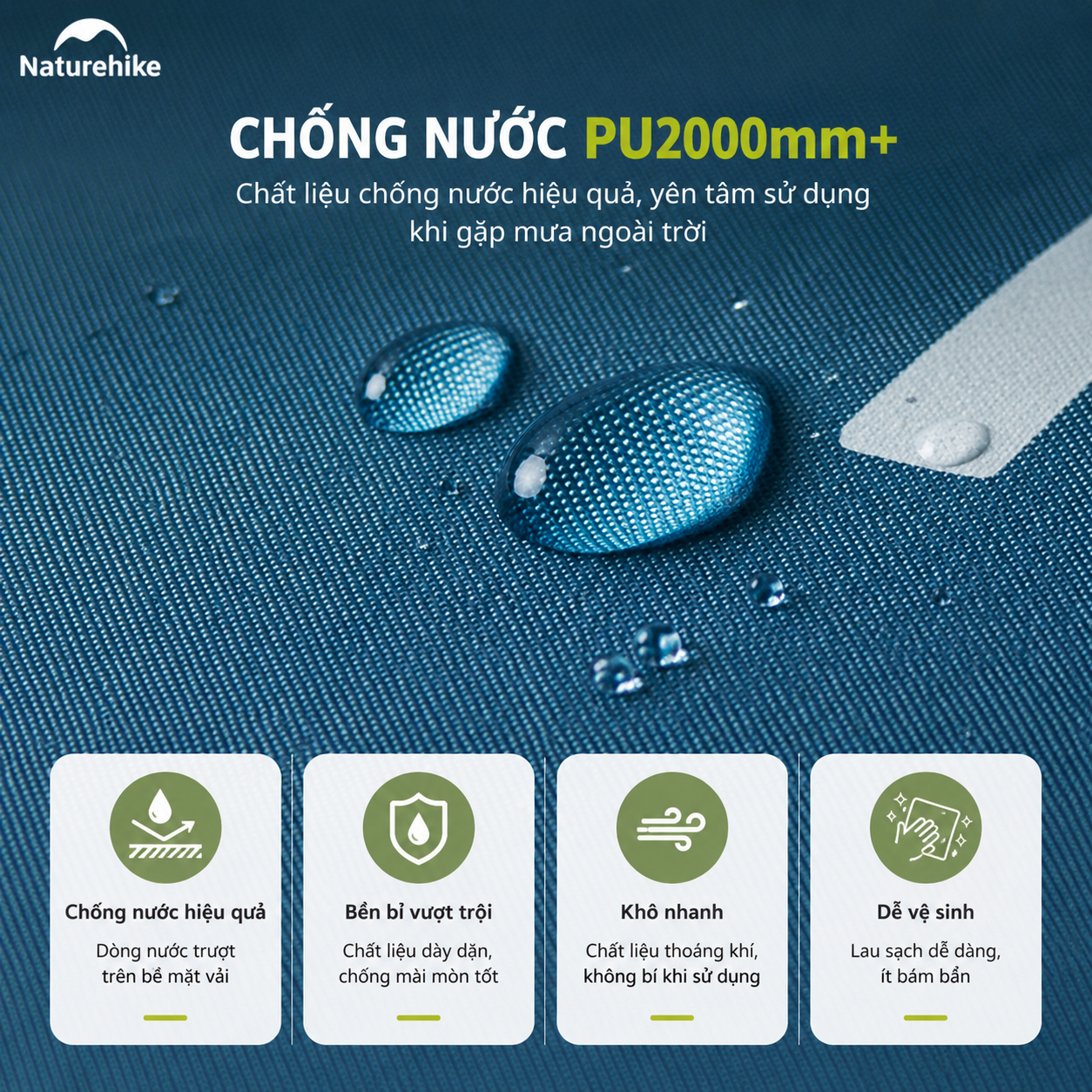 Lều tự bung Naturehike CNK2650WS022 Dã Ngoại , Chống Nắng Mưa tốt - Saigon Outdoor