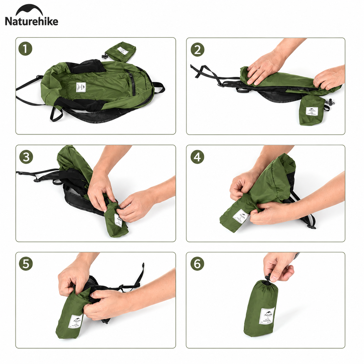 Balo Gấp Gọn Naturehike NH17A012-B 18L Siêu Nhẹ Chống Nước Du Lịch Leo Núi Dã Ngoại