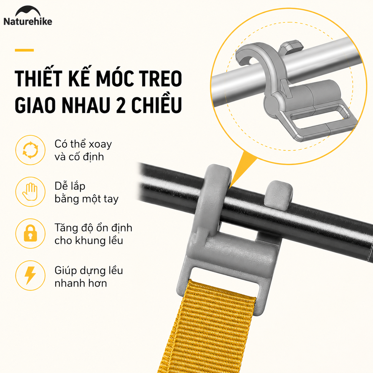 Lều Naturehike NH19ZP017 Cloud Up 1 Người Siêu Nhẹ 930g Chống Nước 3000mm Lều Camping Dã Ngoại