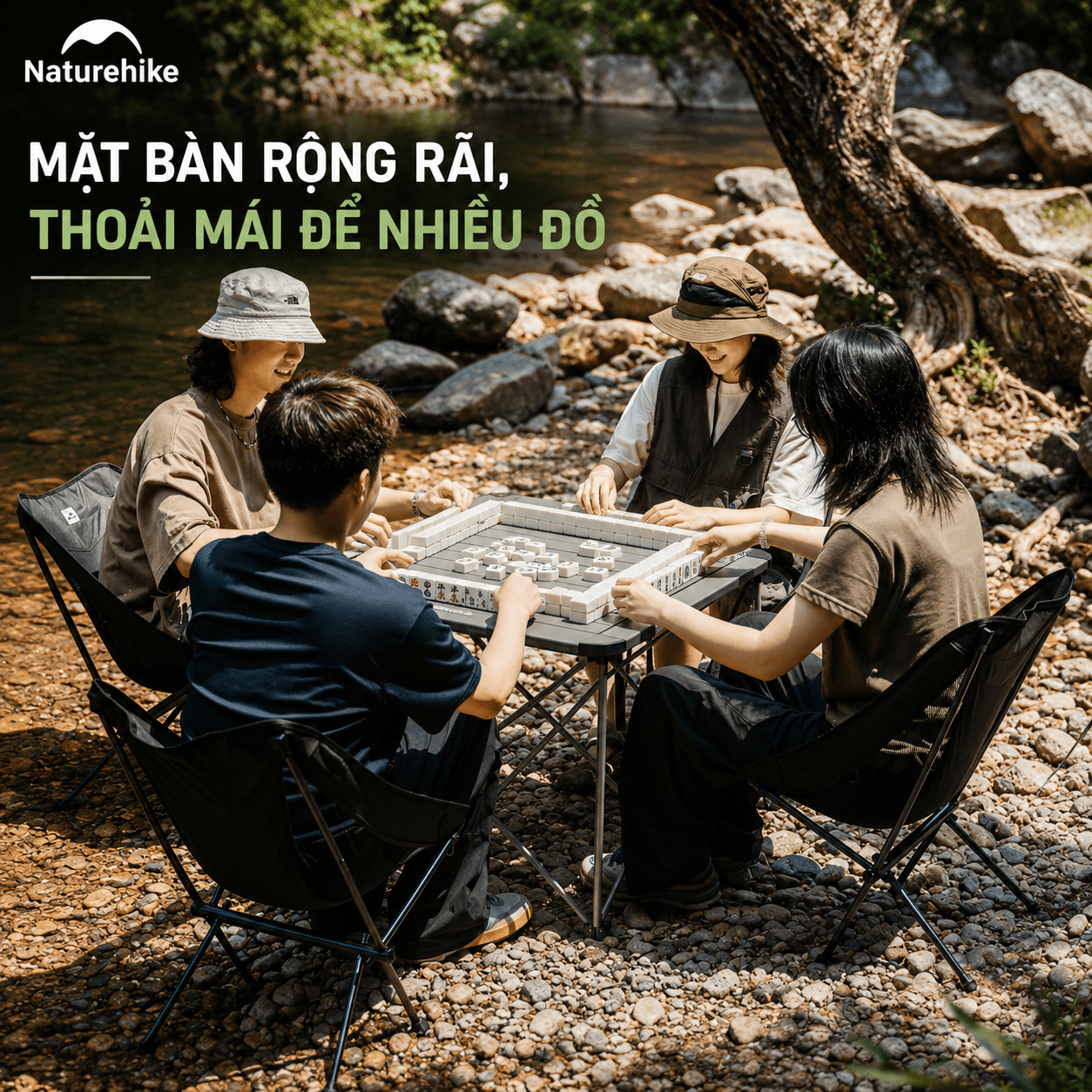 Bàn Xếp Gọn Hợp Kim Nhôm CNK2450JJ013 Naturehike – Siêu Nhẹ, Gấp Gọn Tiện Lợi Cho Camping & Picnic