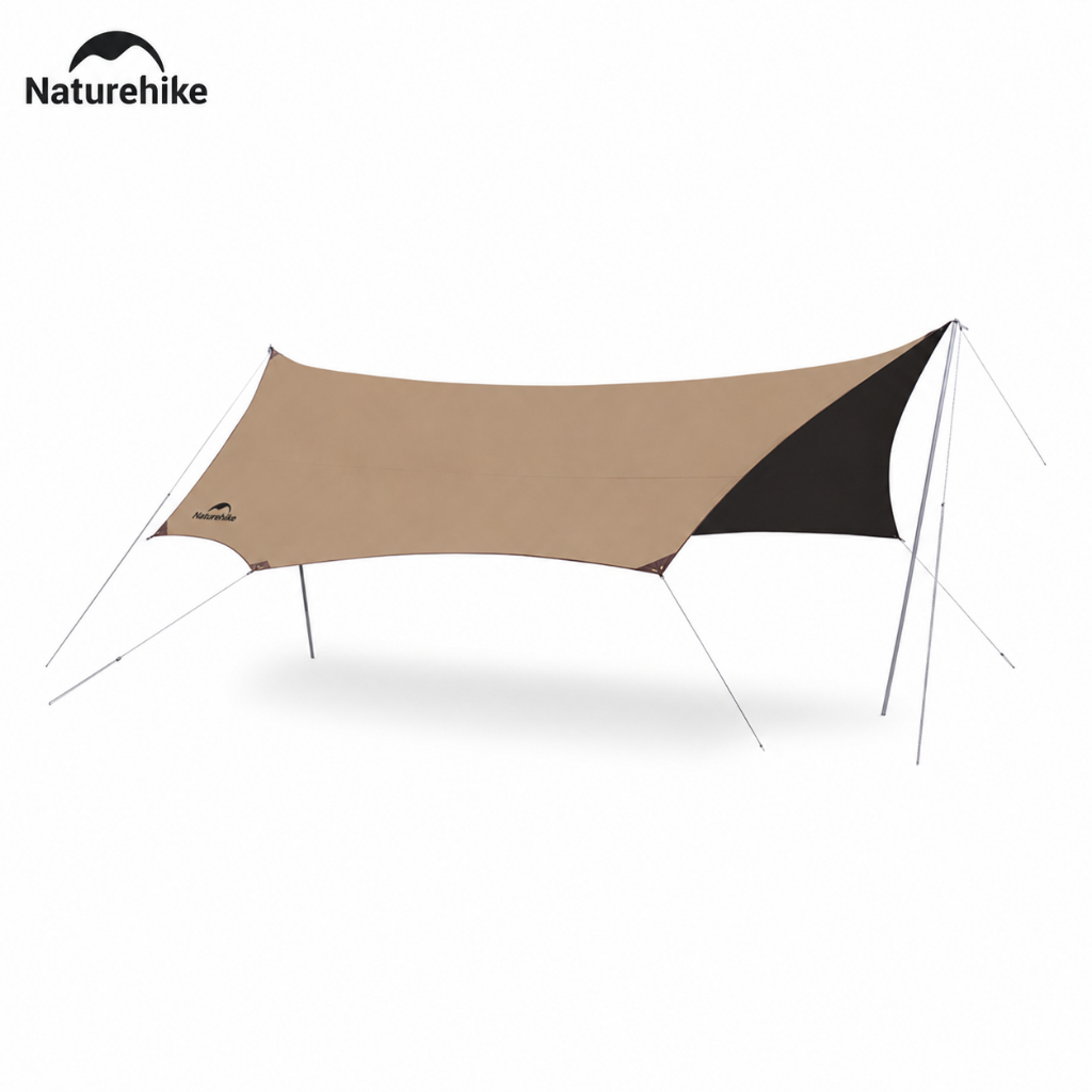 Tấm che nắng mưa dã ngoại hình bát giác Naturehike CNK2350WS015 – Tarp Camping Phủ Vinyl 150D