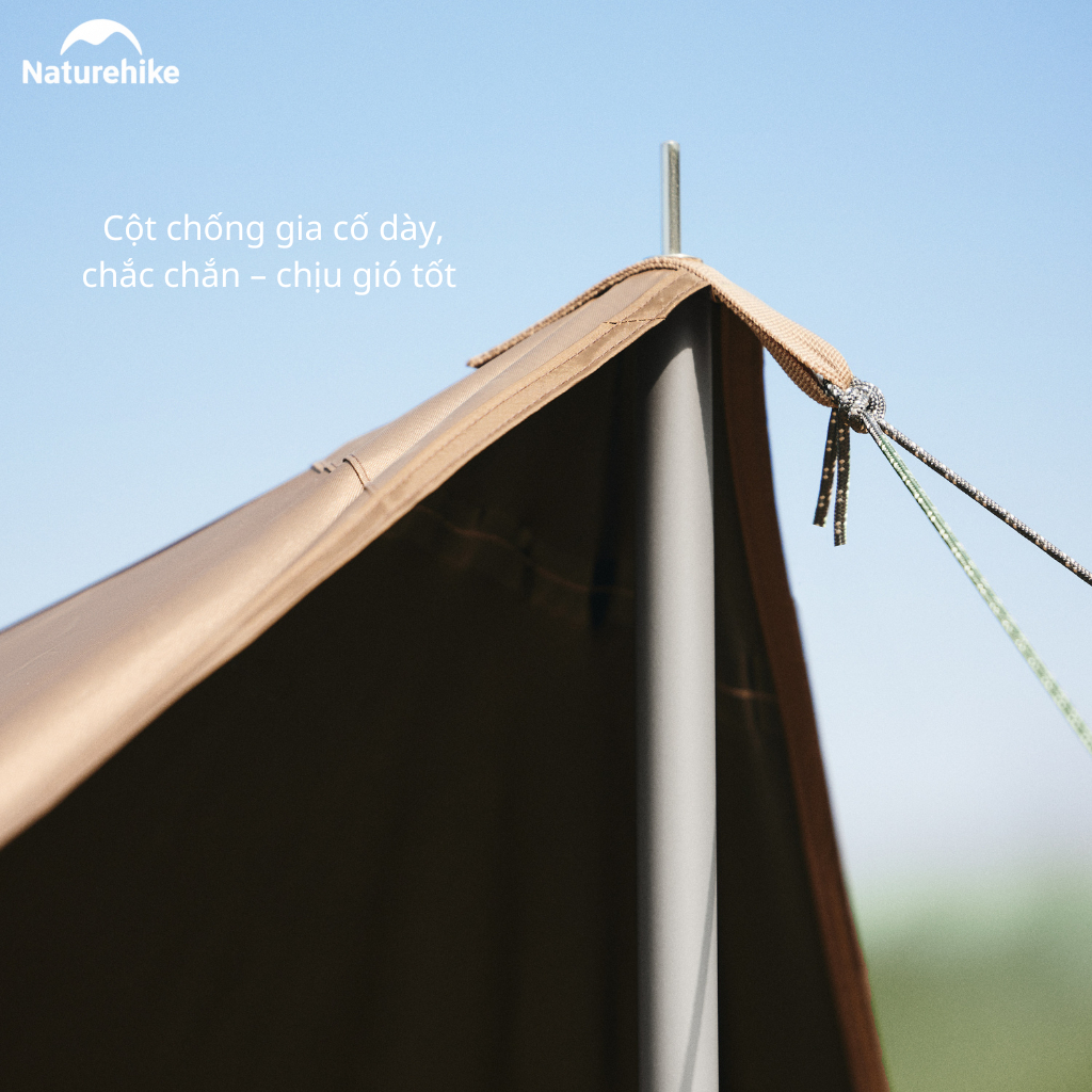 Tấm che nắng mưa dã ngoại hình bát giác Naturehike CNK2350WS015 – Tarp Camping Phủ Vinyl 150D