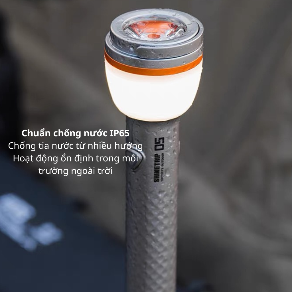 Đèn Cắm Trại Shinetrip ST05 800LM Đèn Camping Đa Năng 3 Trong 1 Có Chân Tripod Kéo Dài 1.92m Chống Nước IP65