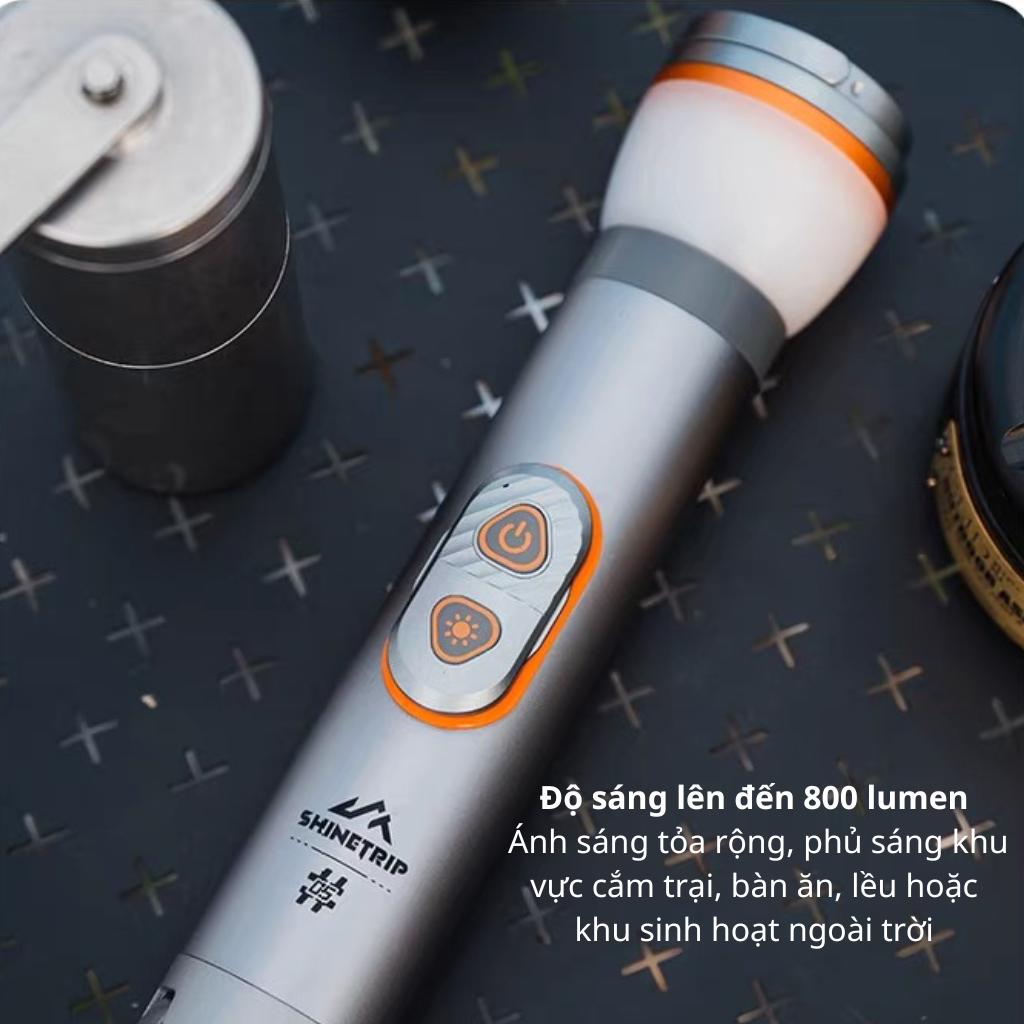 Đèn Cắm Trại Shinetrip ST05 800LM Đèn Camping Đa Năng 3 Trong 1 Có Chân Tripod Kéo Dài 1.92m Chống Nước IP65
