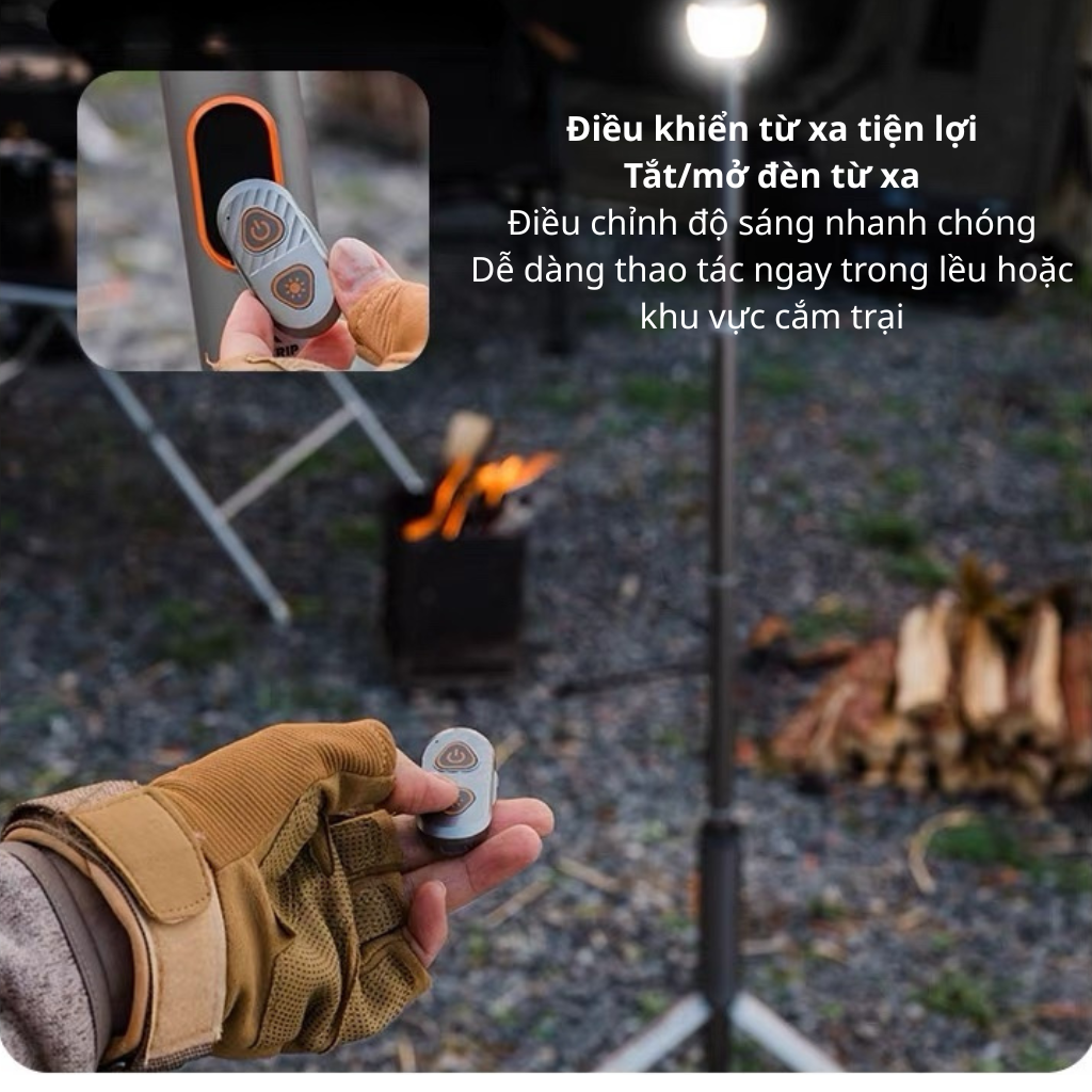 Đèn Cắm Trại Shinetrip ST05 800LM Đèn Camping Đa Năng 3 Trong 1 Có Chân Tripod Kéo Dài 1.92m Chống Nước IP65