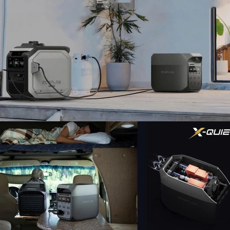[DELTA 3] Trạm sạc điện di động EcoFlow Delta 3 - 1024Wh 1800W - Kết nối APP - Bảo hành 5 năm