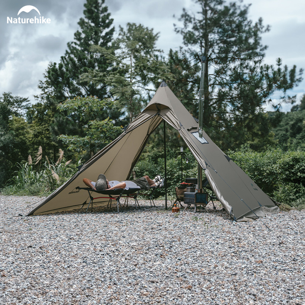 Lều Naturehike CNK2300ZP025 Tipi 3-4 Người Có Lỗ Thoát Khói Chống Nước PU3000mm | Lều Dã Ngoại Dựng Nhanh Dùng Bếp Củi 4