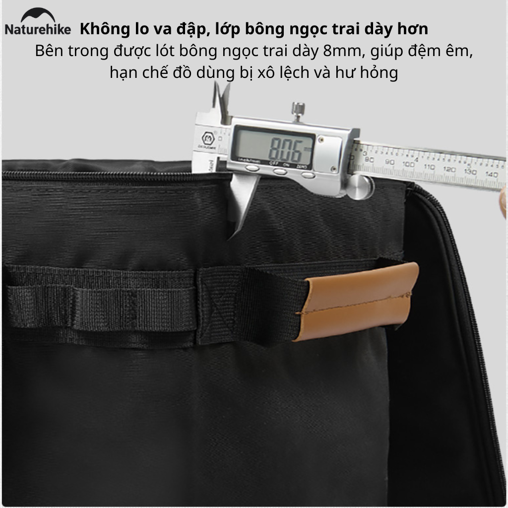 Túi Đựng Đồ Camping CNH22SN008 Naturehike 36L Có Vách Ngăn Tháo Rời | Túi Đựng Bếp Dã Ngoại Chống Nước Chống Va Đập