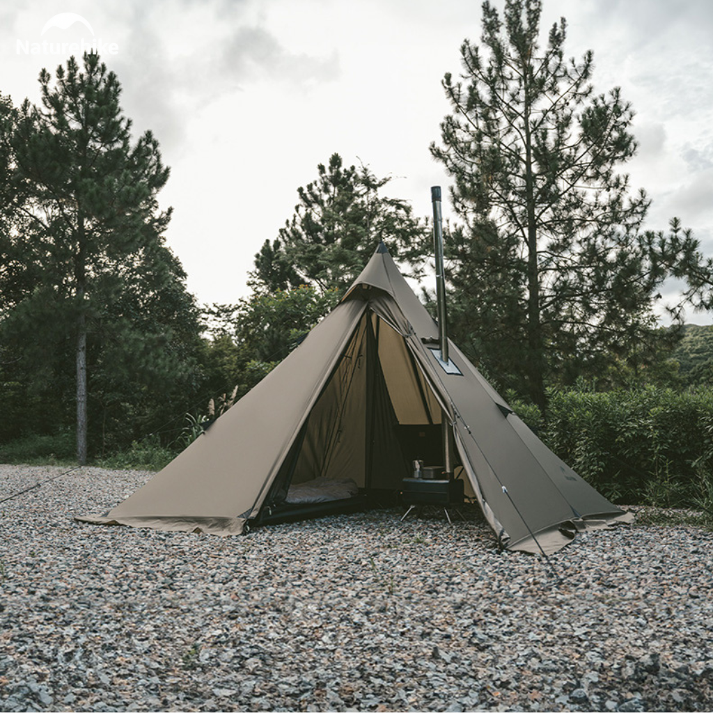 Lều Naturehike CNK2300ZP025 Tipi 3-4 Người Có Lỗ Thoát Khói Chống Nước PU3000mm | Lều Dã Ngoại Dựng Nhanh Dùng Bếp Củi 4