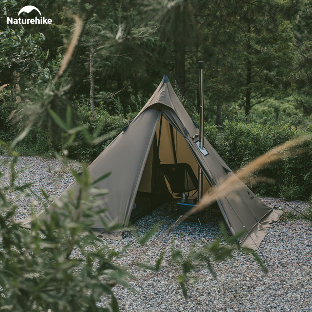 Lều Naturehike CNK2300ZP025 Tipi 3-4 Người Có Lỗ Thoát Khói Chống Nước PU3000mm | Lều Dã Ngoại Dựng Nhanh Dùng Bếp Củi 4