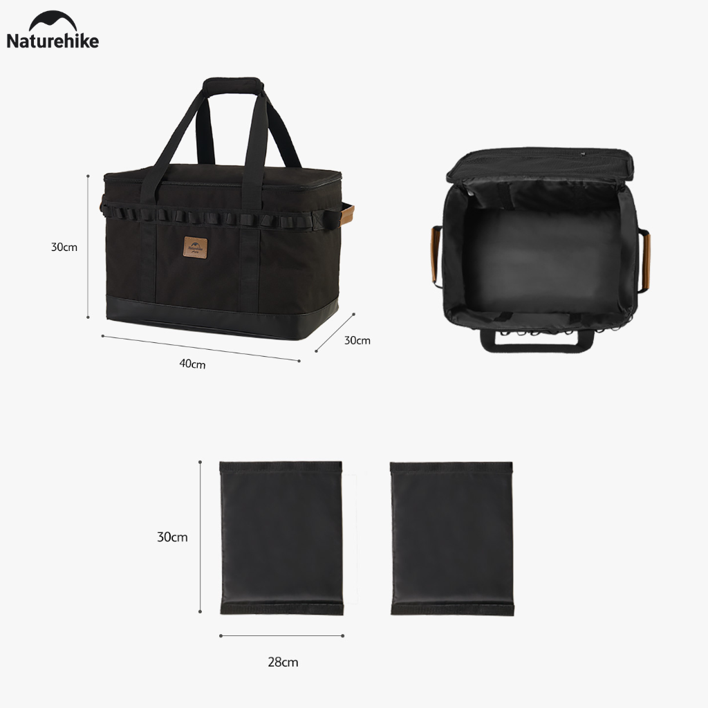 Túi Đựng Đồ Camping CNH22SN008 Naturehike 36L Có Vách Ngăn Tháo Rời | Túi Đựng Bếp Dã Ngoại Chống Nước Chống Va Đập