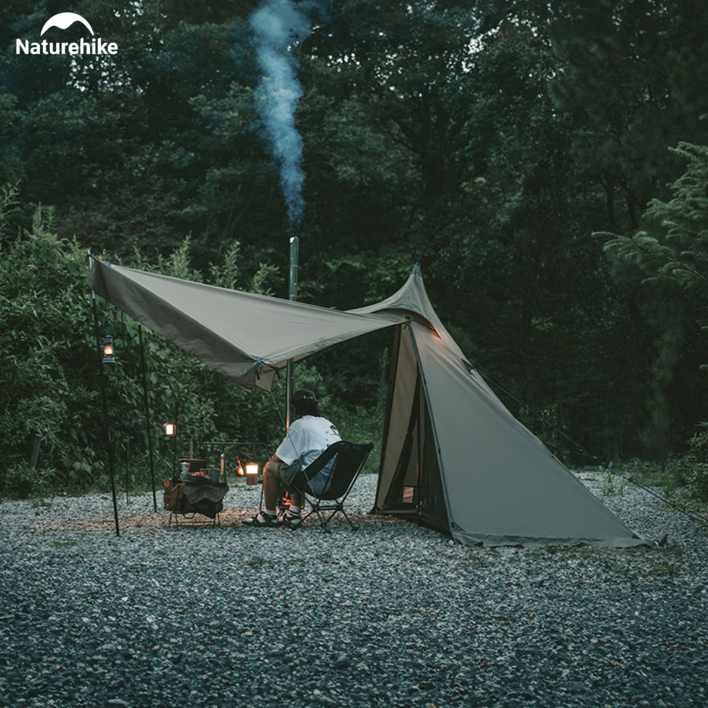 Lều Naturehike CNK2300ZP025 Tipi 3-4 Người Có Lỗ Thoát Khói Chống Nước PU3000mm | Lều Dã Ngoại Dựng Nhanh Dùng Bếp Củi 4