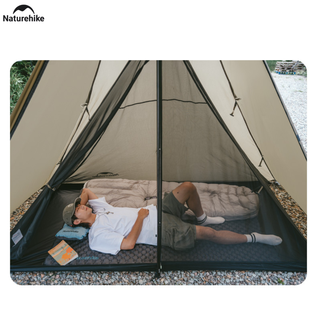 Lều Naturehike CNK2300ZP025 Tipi 3-4 Người Có Lỗ Thoát Khói Chống Nước PU3000mm | Lều Dã Ngoại Dựng Nhanh Dùng Bếp Củi 4