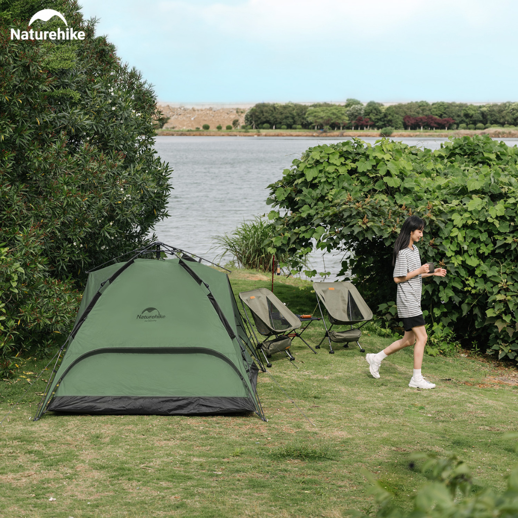 Lều Tự Động Naturehike 3-4 Người 2 Cửa 2in1 Chống Nước PU2000+ Gấp Gọn Cắm Trại Dã Ngoại NH21ZP008