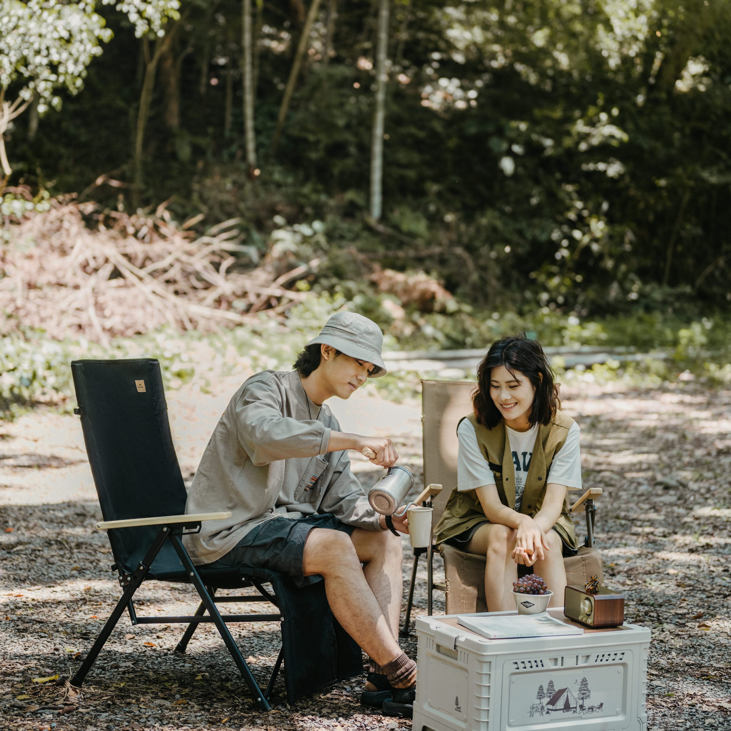 Ghế Xếp Ngả Lưng Naturehike CNK2450JJ016 2in1 Có Gác Chân Gấp Gọn Ghế Camping 3 Mức Chỉnh