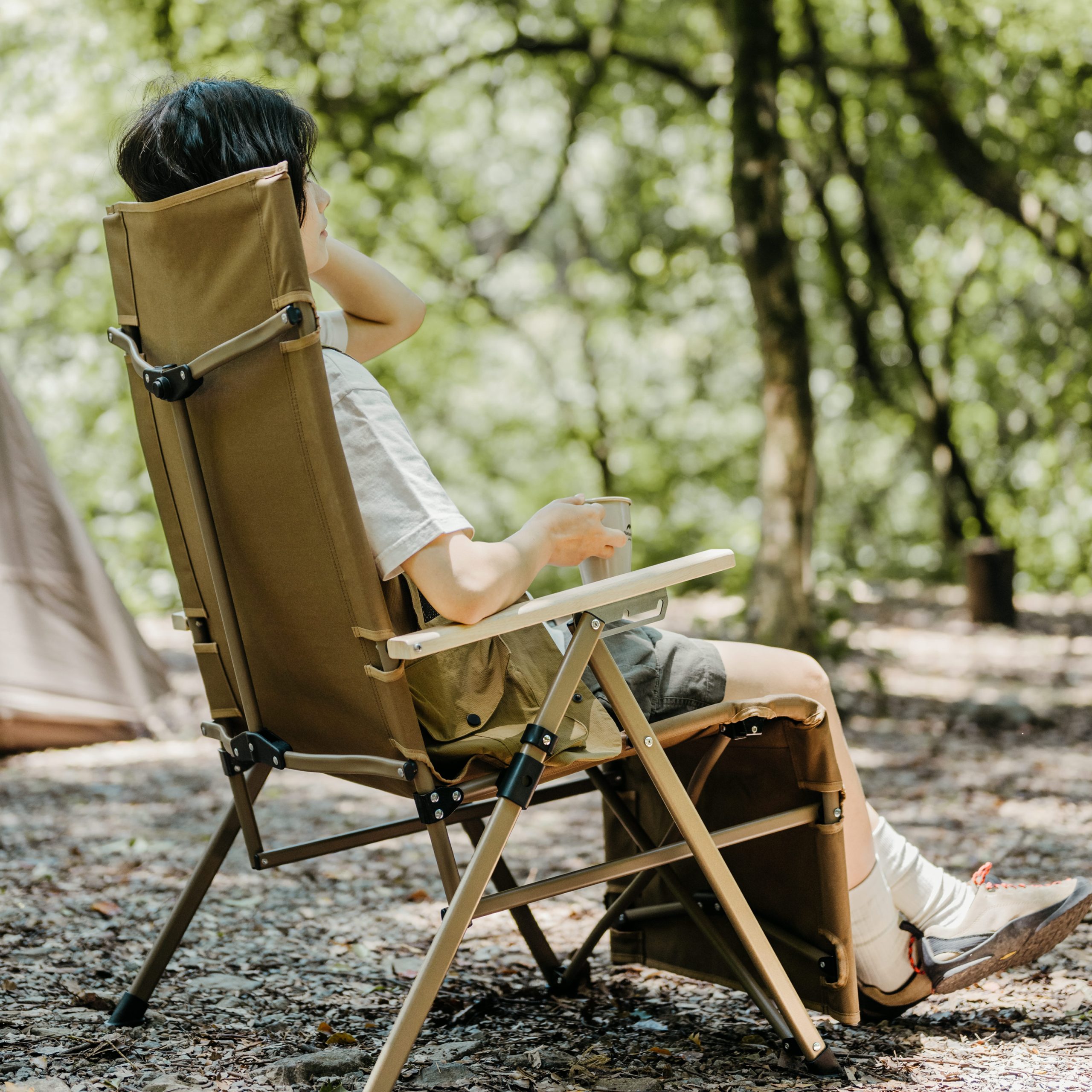 Ghế Xếp Ngả Lưng Naturehike CNK2450JJ016 2in1 Có Gác Chân Gấp Gọn Ghế Camping 3 Mức Chỉnh