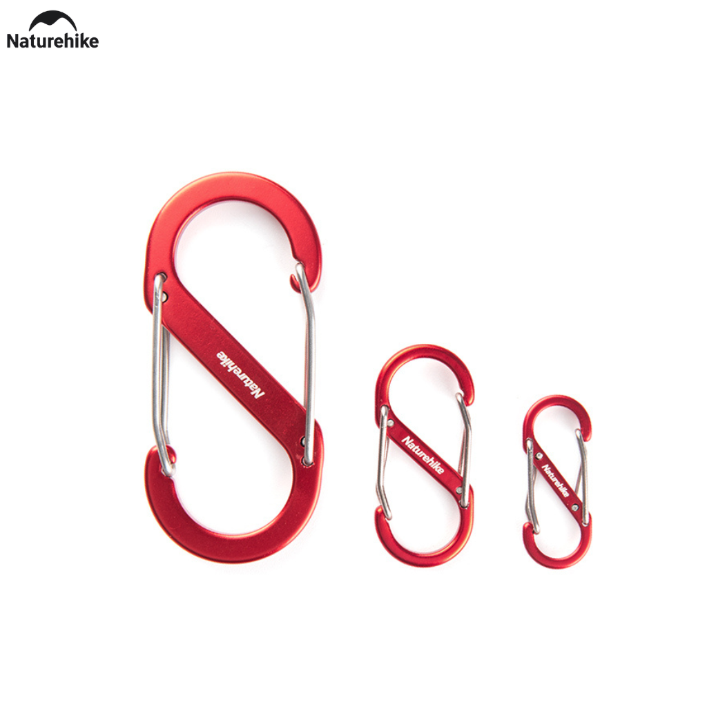 Móc Treo Chữ S NH20GS004 Naturehike Hợp Kim Nhôm Siêu Nhẹ Mini Đa Năng Treo Đèn, Bình Nước, Chìa Khóa, Phụ Kiện Campin