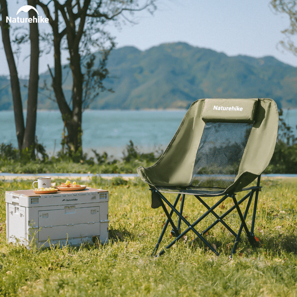 Ghế Xếp Camping Naturehike CNK2550JJ019 Gấp Gọn Siêu Nhẹ Khung Thép Carbon, Ghế Dã Ngoại Tựa Lưng Cao Thoáng Khí Chịu Tải 100kg