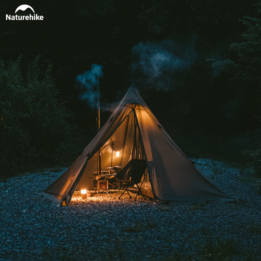 Lều Naturehike CNK2300ZP025 Tipi 3-4 Người Có Lỗ Thoát Khói Chống Nước PU3000mm | Lều Dã Ngoại Dựng Nhanh Dùng Bếp Củi 4
